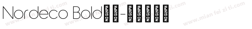 Nordeco Bold下载字体转换